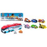 PAW Patrol Launch'N Haul PAW Patroller 2-in-1 Track Set + True Metal Classic Gift Pack of 6 Collectible Die-Cast Vehicles (1:55 Scale)