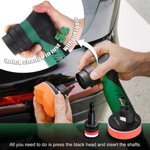 BATOCA S5 Cordless Mini Car Polisher Kit – Dual Action, 2 Batteries, 1"/3" Pads
