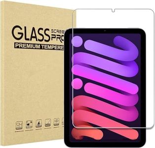 Gjinniuk Screen Protector for iPad Mini 6 2021, Tempered Glass Screen Film Guard for iPad Mini 6th Generation 8.3 Inch A2567 A2568 A2569 Anti-Scratch Bubble-free Clear