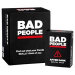 BAD PEOPLE Party Game + After Dark Expansion Set - Hilarious Adult Card Game for Fun Parties and Board Games Night with your Group - Find Out What Your Friends Really Think of You