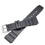 22mm Black Diver Rubber Watch Band 