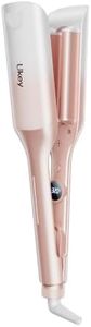 Ukey Hair Crimper 3 Barrel Curling Iron for Women Dual Voltage