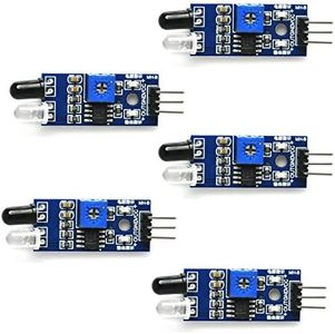 Gikfun Obstacle avoidance IR Infrared Sensor Module Reflective Photoelectric Light Intensity DIY Kit for Arduino UNO (Pack of 5pcs) EK1254x5