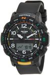 CASIO Men's Protrek Quad Sensor Analog-Digital Watch, Black Dial, Black Band