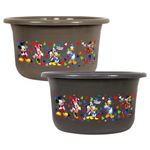 Kuber Industries Disney Bath Tub | Versatile Utility Gaint Tub | Plastic Bath Tub for Baby | Clothes Washing Tub For Bathroom | Feeding Pan Tub | TUB-25 LTR | Pack of 2 | Multi