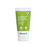 The Derma Co 1% Salicylic Acid Oil-Free Moisturizer For Face with Oat Extract | Fights Active Acne | Deeply Moisturizes | 50 g