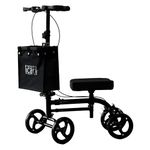 iCan Products R-45 Knee Walker with Adjustable Knee Pad, Hand Brake System & Storage Bag – Foldable Mobility Scooter Alternative for Foot & Ankle Injury Recovery