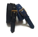 generic XXXXXL OVERSIZE PLUS SIZE FORMAL CASUAL WOMEN DENIM MATEIAL JEANS BELTS 2PCS