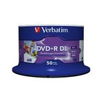 Verbatim DVD+R Dl Wide White Inkjet 50Pk Spindle