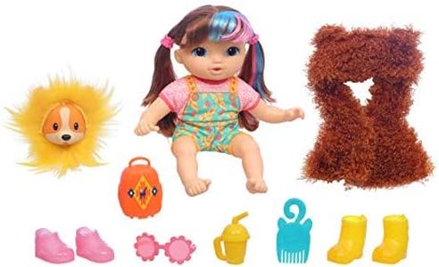 BABY ALIVE Littles, Fantasy Styles Squad Doll, Little Harlyn, Safari Accessories, Straight Brown Hair