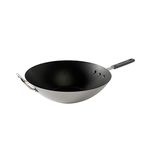 Nordic Ware Ceramic Aluminium Asian Spun Wok (Silver)