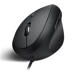 perixx PERIMICE-519 Wired Ergonomic Vertical Optical Mouse, Portable Mini Size, Right Handed