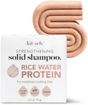 Kitsch Rice Water Shampoo Bar - Vegan, All Natural, for Hair Growth & Strengthening Weak/Damaged Hair | Made in US | Paraben & Sulfate Free, 3.2oz