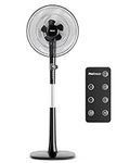 Pro Breeze® High Power Dual Blade 16-Inch Pedestal Fan with Remote Control & LED Display - 4 Operational Modes - Whisper Mode - 90° Oscillation - Adjustable Height & Pivoting Fan Head