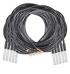 AZDelivery 10PCS DS18B20 3M Cable Digital Temperature Thermal Waterproof Probe Sensor -55°C to +125°C compatible with Arduino and Raspberry Pi including E-Book!