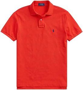 POLO RALPH LAUREN Men's Classic Fit Polo Shirt, (Spring/Summer 2022) African Red, X-Large