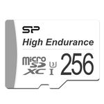 Silicon Power 256GB High Endurance UHS-I microSDXC Memory Card with SD Adapter