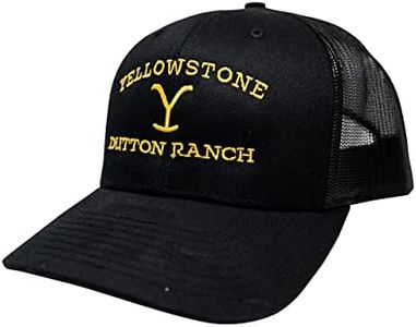 Changes Men's Standard Yellowstone Dutton Ranch Kevin Costner Western TV Show Trucker Hat Cap 66-11 Black, One Size