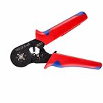 Massmot HSC8 6-4A, 0.25-10m㎡ AWG23-7 Wire Stripper Self Adjusting Crimping Plier Ratcheting Ferrule Crimper Tool, Crimpers Pliers