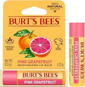 Burt's Bees 100% Natural Origin Moisturising Lip Balm, Pink Grapefruit with Beeswax & Fruit Extracts, 1 Tube, 4.25g