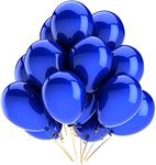 Gleam™ Metallic Latex Balloons for Birthday/for Decoration/for Anniversary/for Party/for Occasions (Royal Blue, pack of 75)