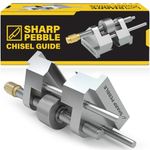 Sharp Pebble Chisel Sharpening Jig - Fits Chisels 1/8” to 1-7/8”, Fits Planer Blades 1-3/8” to 3-1/8”