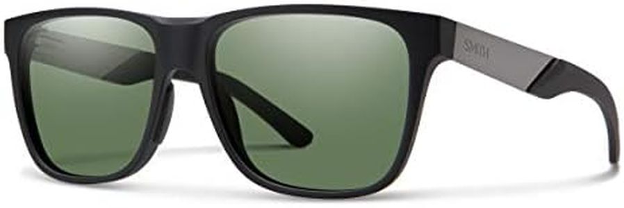 Smith Lowdown Steel Sunglasses Matte Black Ruthenium/Chromapop Polarized Gray Green