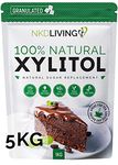 XYLITOL 5 Kg Natural Sugar Alternative (5 x 1kg), Non-GMO Certified by NKD Living