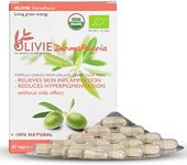 Organic Olive Leaf Extract Supplement for Women and Men by OLIVIE | DermaPsoria Supplement for Psoriasis, Eczema, Hyperpigmentation | Olive Oil Capsules | Antioxidant Polyphenols | 80 Vegetal Capsules