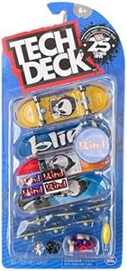 TECH DECK Sk8shop Bonus Pack Mini Finger Skateboard Multi Pack 2022 Series (Blind 25th (4 Pack))