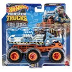 Hot Wheels Monster Trucks Big Rigs, 1:64 Scale Toy Truck with 6 Wheels, Haul or Tow Other Vehicles (Styles May Vary)