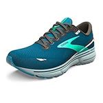 Brooks Men's Ghost 15 Sneaker, Moroccan Blue/Black/Spring Bud, 7 UK