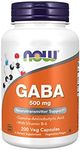 NOW Foods Gaba 500 Mg - 200 Capsules (Pack Of 2)