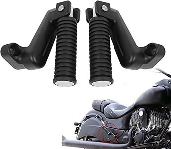 Worldmotop Motorcycle Footpegs Rear Passenger Foot Pegs Replacement For Indian Chief Vintage Dark Horse Chieftain Classic Roadmaster Springfield Chieftain Limited Foot Rests Pedal (black)