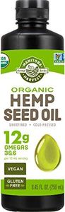 Manitoba Harvest Organic Hemp Oil, Cold Pressed, 10g of Omegas 3&6 Per Serving, Non-GMO, 8 Fl Oz