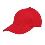 FREEBIRD99 Unisex Cotton Adjustable Baseball Cap Plain Hat (Red)