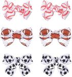 Softball Baseball Bows Clip for Gir
