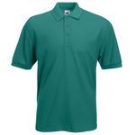 Fruit of the Loom Mens 65/35 Pique Polo Tshirt Emerald