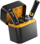 FragrantBodyOilz ANTPO Rechargeable AA Batteries Lithium with Charger, 8 Pack 1.5V 3000mWh Double A Batteries Rechargeable, Long Lasting AA Li-ion Battery with Integrated Charging Storage Box