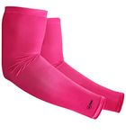 Sports Compression Arm Sleeves for Men & Women - Youth, Kids Arm Sleeve Baseball - Volleyball Sleeves & Basketball Sleeve, Fuchsia Pink, Adult Large