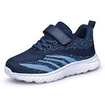 Boys Trainers Girls Shoes Breathable Sport Shoes Running Shoes Navy Blue Toddler Size 7