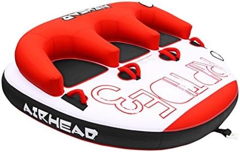 Airhead Riptide 3 Towable Tube for Boating, 1-3 Riders