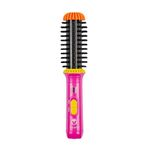 CALISTA GoGo Mini Heated Round Brush | Curl, Touch-Up, De-Frizz, Smooth, and Style Hair with Mini 7” Styling Tool | Heats to 365°F | Perfect Travel Tool | Dual Voltage (Flamingo)