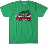 Grateful Dead Liquid Blue Unisex-Adult Standard Steal Your Christmas Tree T-Shirt, Kelly Green, X-Large