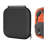 Geekria Shield Headphones Case Compatible with AirPods Max Headphones, Replacement Hard Shell Travel Carrying Bag with Cable Storage (Dark Gray) (Compatible with Smart Case)