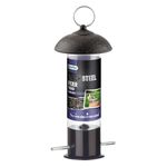 Gardman A01515 Steel Nyger Seed Feeder - Black, 10 x 10 x 10 cm