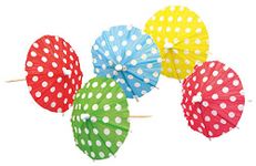 amscan 10053360 551122 10 Paper Decorative Umbrellas Multi-Coloured