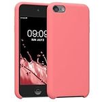 kwmobile TPU Silicone Case Compatible with Apple iPod Touch 6G / 7G (6th and 7th Generation) - Case Soft Flexible Protective Cover - Pastel Coral