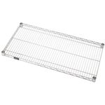 Quantum Storage Systems 1242C-1 Extra Shelf for 12" Deep Wire Shelves, Chrome Finish, 800 lb. Load Capacity, 1" Height x 42" Width x 12" Depth