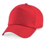 Integriti Plain Baseball Cap 10+ Colours Mens Ladies Hat Summer Adjustable Red